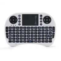 MINI TECLADO INALAMBRICO WIRELESS 2.4GHZ PHOENIX TOUCHPAD MULTIMEDIA  SMART TV / TVBOX / ANDROID TV / COLOR BLANCO Y NEGRO