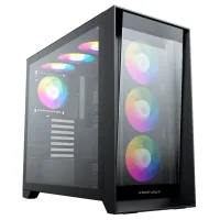 CAJA ORDENADOR GAMING KEEP OUT XC-911 PRO XL E-ATX ARGB CRISTAL TEMPLADO USB 3.2 NEGRO