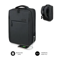 MOCHILA PARA PORTATIL SUBBLIM TRAVELLER AIRPADDING 15.6" GRIS