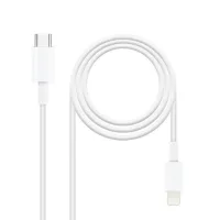 Cable Lightning A USB C Nanocable 50cm  Macho-Macho