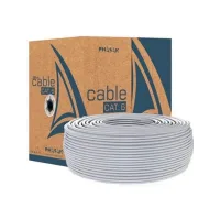 BOBINA CABLE RED SOLIDO PHASAK UTP CAT.6 AWG23 CCA 100M GRIS PHR 6100