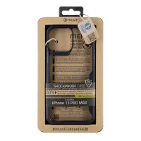 FUNDA MUVIT SHOCKPROOF 2M PARA APPLE IPHONE 13 PRO MAX TRANSPARENTE/NEGRA