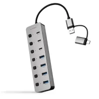 HUB NANOCABLE USB-C/A 4xUSB-A+3USB-C+USB-C 5V