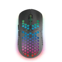 MOUSE RATON MARS GAMING WIRELESS INALAMBRICO 6 BOTONES 3200PPP NEGRO