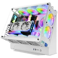 CAJA ORDENADOR MARS GAMING MCZ MCB BLACK DISEÑO CUSTOM PREMIUM SISTEMA MODULAR USB3.0 x1 / USB2.0 x1 / HD Audio + Mic SIN FUENTE DE ALIMENTACION / COLOR BLANCO
