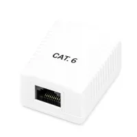 ROSETA DE SUPERFICIE PHASAK CAT 6 UTP CAJA 1 PUERTO HEMBRA RJ45