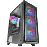CAJA ORDENADOR MARS GAMING MC-AIR ATX FRGB CRISTAL TEMPLADO NEGRO