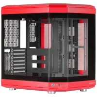 CAJA ORDENADOR MARS GAMING MC-3T ATX CRISTAL TEMPLADO ROJO