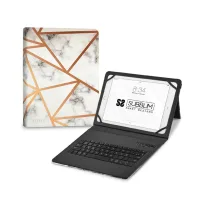 FUNDA SUBBLIM SUBKT5-BTTW10 PARA TABLET 11" TRENDY MARMOL BLANCO