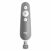 Mando Wireless Inalámbrico Logitech R500S Para Presentaciones  Bluetooth  Gris Medio