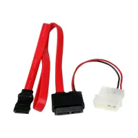 ADAPTADOR SATA STARTECH 0.5M / MACHO-HEMBRA / ROJO