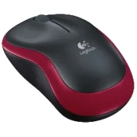 MOUSE LOGITECH WIRELESS M185 OPTICO ROJO  2.4GHZ