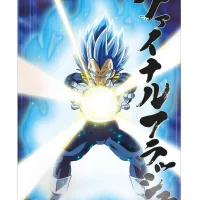 POSTER 3D 58X38CM UNIVERSE SURVIVAL VEGETA DRAGON BALL SUPER