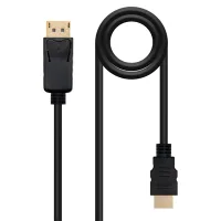 CABLE CONVERSOR NANOCABLE DISPLAYPORT A HDMI MACHO-MACHO NEGRO 1.5M