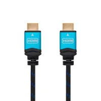 CABLE HDMI (A) TO HDMI (A) 4K 1.5M NANOCABLE BLACK  M-M/60HZ/ 18GBPS/ V2.0/ TRENZADO
