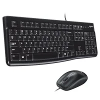 COMBO TECLADO Y RATON LOGITECH MK120 OPTICO USB 2.0 NEGRO