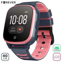 RELOJ SMARTWATCH FOREVER LOOK ME KW-500 4G COLOR ROSA NEGRO