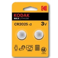BLISTER PILAS KODAK BOTON LITIO MAX CR 2025/ PACK BLISTER 2 PILAS
