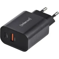 CARGADOR DE PARED INTENSO W30AC 15W  1X USB TIPO A 1X USB TIPO C NEGRO