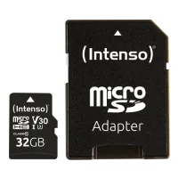 TARJETA MEMORIA MICRO SD INTENSO 32GB PROFESIONAL V30 + ADAPTADOR SD