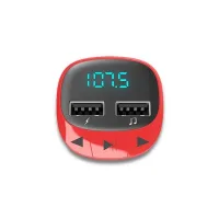 TRANSMISOR FM COCHE ENERGY SISTEM ROJO FM / 87.5-108 MHz / CARGADOR / MICROSD / USB / MP3