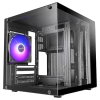 CAJA ORDENADOR MARS GAMING MC-CUBE MATX ARGB CRISTAL TEMPLADO NEGRA