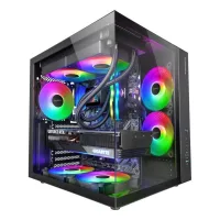 CAJA ORDENADOR MARS GAMING MCV-ONE ATX FRGB CRISTAL TEMPLADO NEGRO