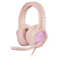 Auriculares Mars Gaming Mh320 Rosa Jack 3.5mm + USB Con Micrófono Compatible Con Windows  PS4  PS5  XBOX One  XBOX Series X/s  Nintendo Switch  Mac  Smartphone  Tablet