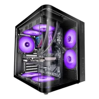 CAJA ORDENADOR MARS GAMING MCCURV ATX FRGB CRISTAL TEMPLADO NEGRA