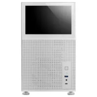 CAJA ORDENADOR MARS GAMING MCLCD MATX CRISTAL TEMPLADO PANTALLA IPS 8" BLANCO
