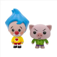 PACK DE 2 FIGURAS DE PLIMPLIM GIMNASTA & HOOGIE
