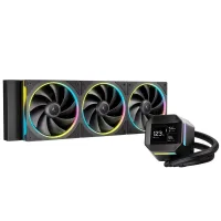 KIT REFRIGERACION LIQUIDA DEEPCOOL LM360 LED RGB 3X 120MM NEGRO
