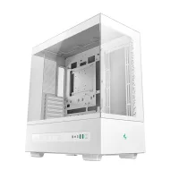 CAJA ORDENADOR GAMING DEEPCOOL ATX CH690 CRISTAL TEMPLADO BLANCA