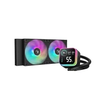 KIT REFRIGERACION LIQUIDA DEEPCOOL LQ240 LED DIGITAL ARGB 2X 120MM NEGRO