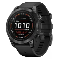 Garmin EPIX 2, 47MM Reloj GPS Multideporte con Pantalla táctil AMOLED, Funciones Superiores, frecuencia cardíaca, mapas y música