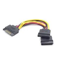 Cable SATA Gembird Cc-Satam2F-01 Macho-Hembra  2 Puertos Hembra   0.15M