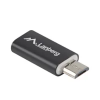 ADAPTADOR LANBERG USB 2.0 USB TIPO C F-MICRO-B MACHO NEGRO