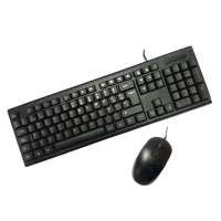 KIT TECLADO + RATON PC CASE USB NEGRO PCC-KTR-001