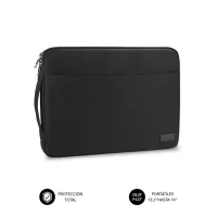 FUNDA SUBBLIM URBAN LAPTOP SLEEVE PARA PORTATIL 13.3"-14" NEGRO