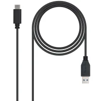 CABLE NANOCABLE CONVERSOR USB 3.1 GEN2 A USB TIPO C MACHO-MACHO NEGRO 1M