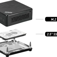 ADAPTADOR HDD PARA MINI ORDENADOR MSI CUBI N 8GL MS-B17111 NEGRO