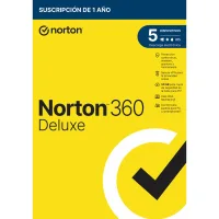 ANTIVIRUS NORTON 360 DELUXE 50GB ESPAÑOL 1 USUARIO 5 DISPOSITIVOS 1 AÑO CAJA GENERIC RSP MM GUM