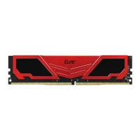 MEMORIA RAM DDR4 16GB TEAMGROUP ELITE HEATSINK DIMM 3200 NEGRO / ROJO