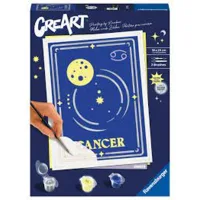 KIT PARA PINTAR CON NÚMEROS RAVENSBURGER CREART SERIE TREND D ZODIAC: CANCER