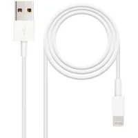 CABLE NANOCABLE USB 2.0 A IPHONE LIGHTNING-USB MACHO MACHO BLANCO 1M