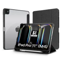FUNDA SUBBLIM CLEAR SHOCK CASE PARA IPAD PRO 11" 2024 NEGRO
