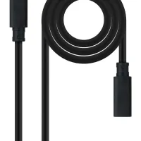 CABLE PROLONGADOR NANOCABLE USB-C 3.2 GEN2X2 20GBP 100W/5A 4K/60HZ USB-C/M-USB-C/H NEGRO 1 M ALARGADOR