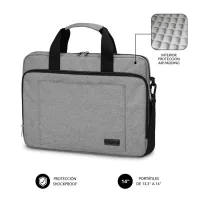 MALETIN SUBBLIM AIR PADDING PARA PORTATIL 13.3"-14" GRIS