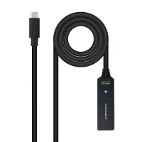 CABLE PROLONGADOR NANOCABLE CON AMPLIFICADOR USB 3.2 GEN1 USB-C/M-USB-C/H 5M ALARGADOR