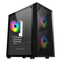 CAJA ORDENADOR GAMING UNYKA MIR B200 MATX ARGB CRISTAL TEMPLADO NEGRO